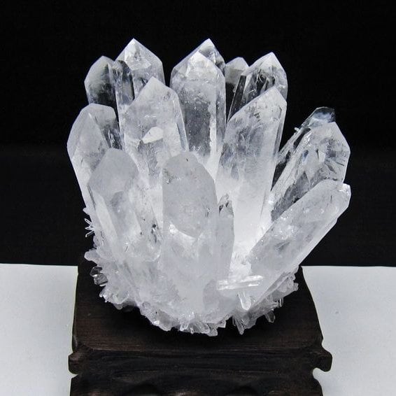 水晶 クラスター 水晶 原石 台座付属 一点物 おまかせ便 182-8608