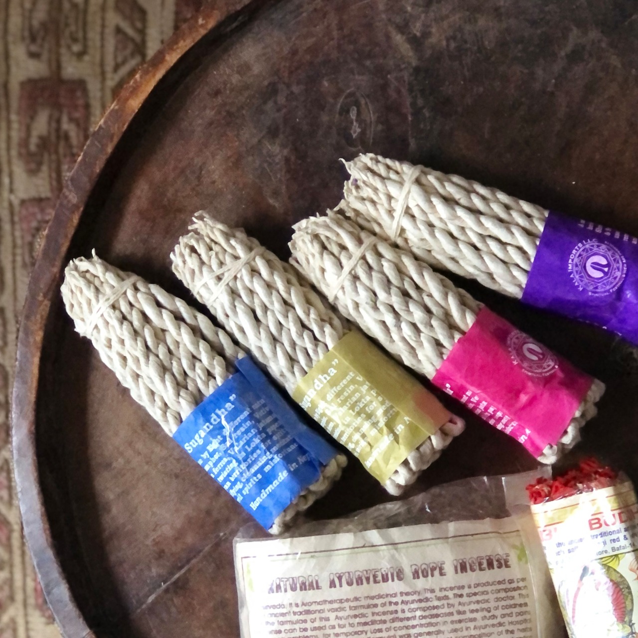 ロープ香 Asta Sugandha ナチュラルハーブ ロングタイプ