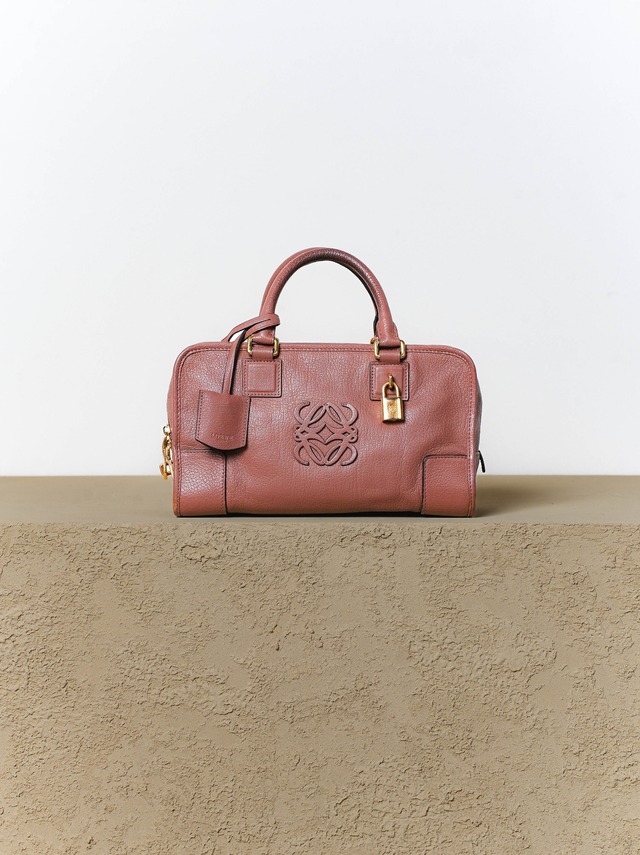 LOEWE ロエベ アマソナW28 ピンクブラウン ハンドバッグ