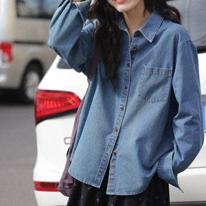 long sleeve denim shirt J00161