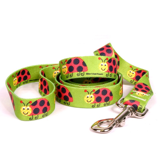 Lovely Ladybugs　首輪 Sサイズ＋リード  XSサイズ セット - Yellow Dog Design