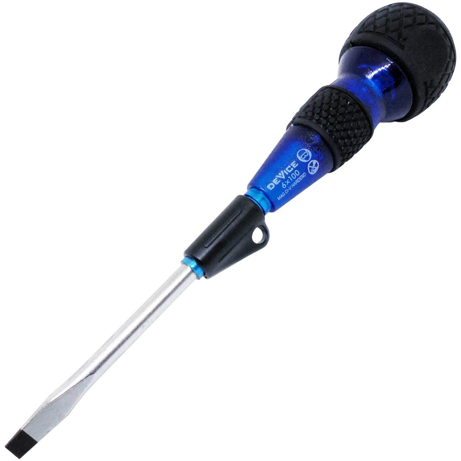 【努力特価】SK11(エスケー11) DEVICE 安全貫通フリーターンドライバー -6×100 DVC-6M100S 電気を通さない