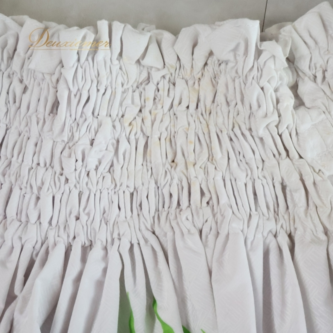 フラダンス 衣装 パウスカート ホワイト系 エムエムジェイ 日本製 ティアレ柄 ハワイアンプリント アロハ フラ ダンス レッスン 練習 花柄 植物柄 さわやか 華やか 鮮やか かわいい おしゃれ 上品 シングル スカート グリーン系 イエロー系 オレンジ系 白 緑 黄緑 黄 橙 リゾート 女性用 かわいらしい