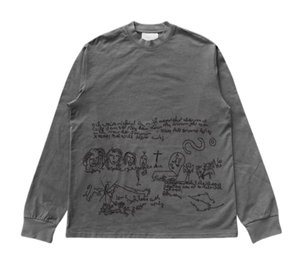 ☆韓国人気☆ヴィンテージウォッシュドTシャツ/RECTO☆ ウォッシュド ヴィンテージ プリントグラフィティ 長袖 Tシャツ