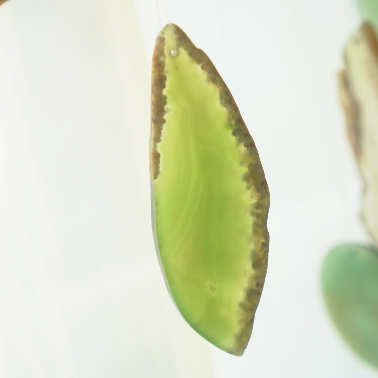 Healing Green 03 - アゲートヒーリングチャイム / Agate Sun Catcher Wind Chime 085