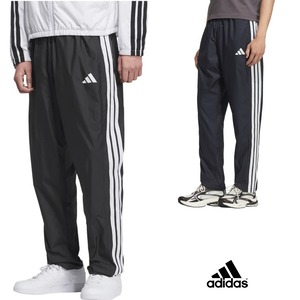 アディダスウィンドパンツ スリーストライプス ルーズフィット フルレングス オープンヘム[メンズ]QD767 起毛トリコット裏地付き adidas
