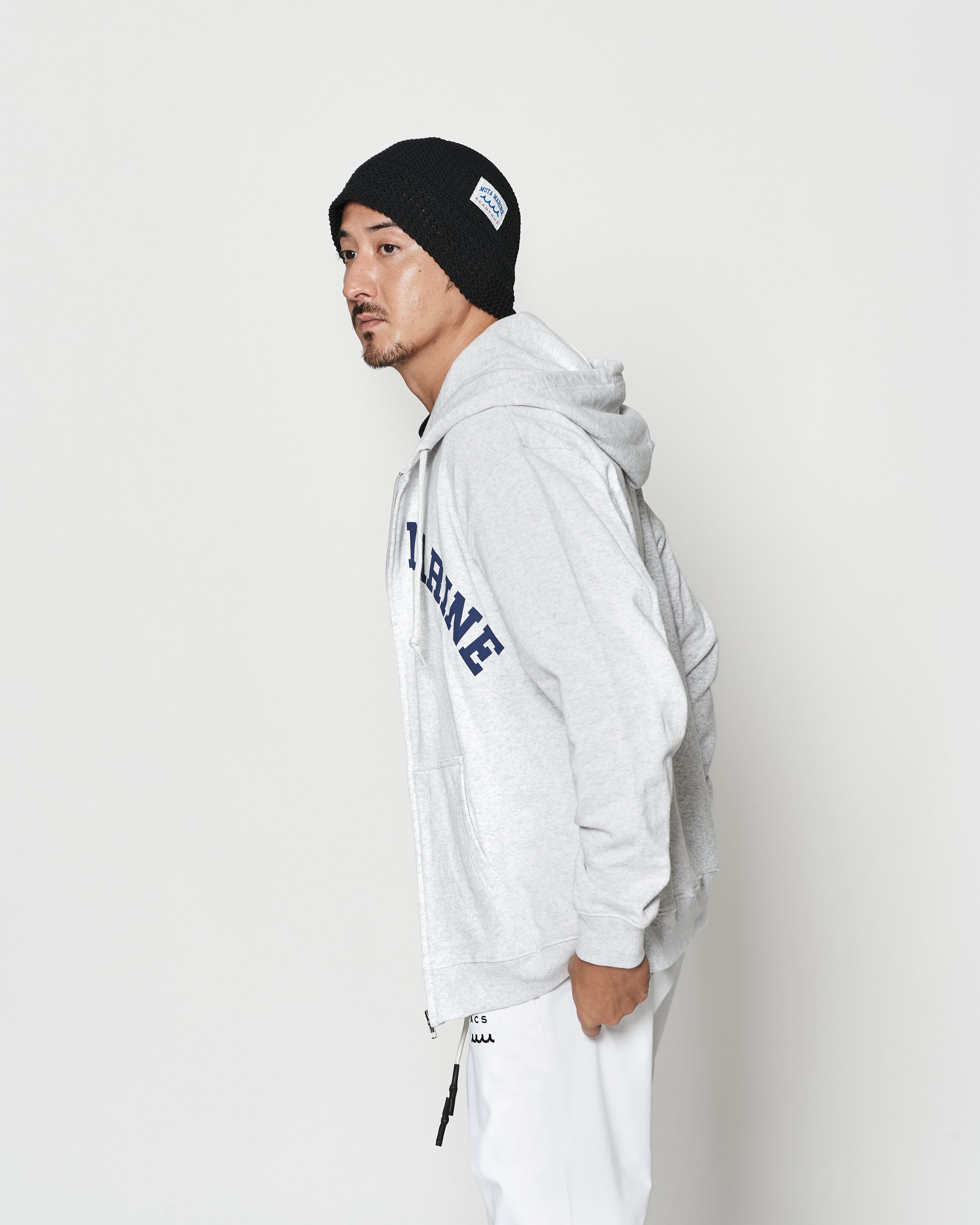 muta MARINE × ACANTHUS アーチロゴ ジップアップ パーカー | ACANTHUS