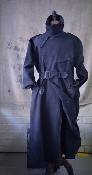 Vintage Dispatch riders coat black color.