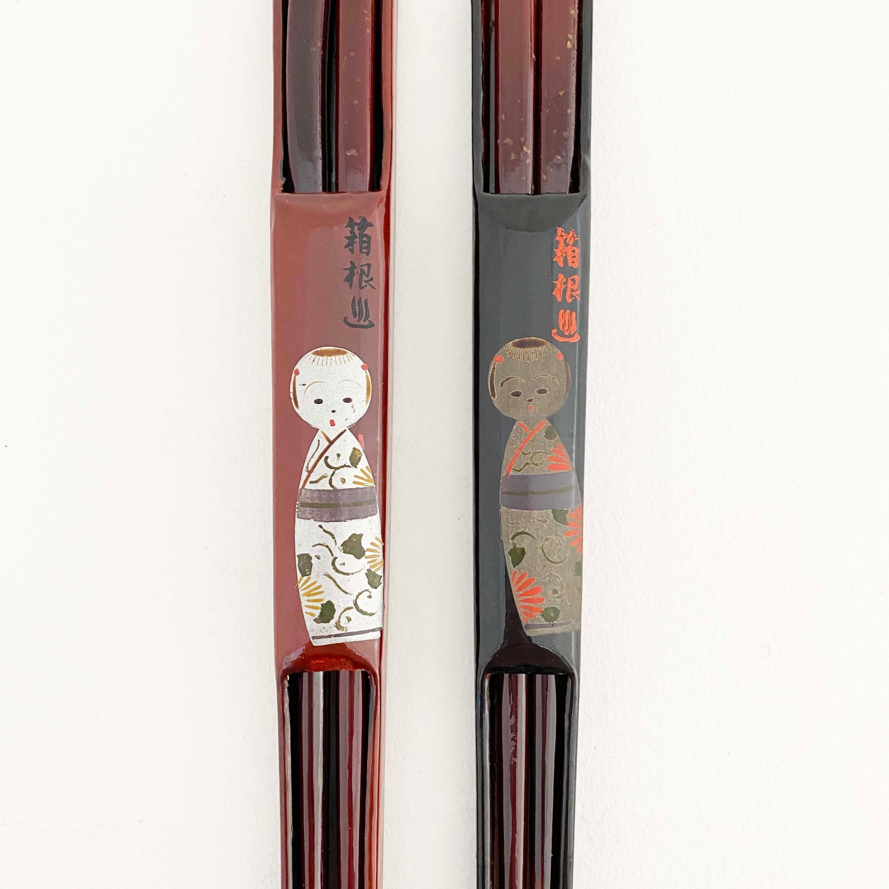 こけし柄 箸