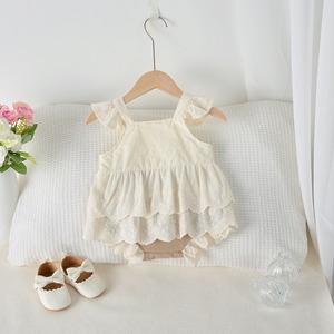 【BABY】フラワー刺繡トップス＆ブルマ