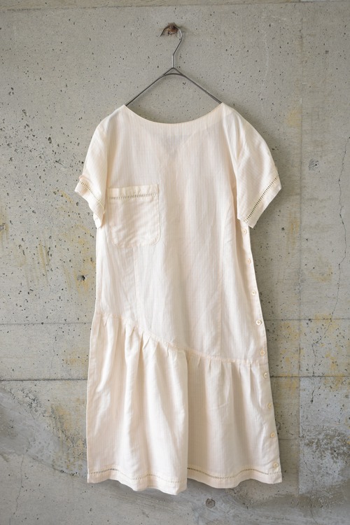 Striped Cotton-Linen Dress