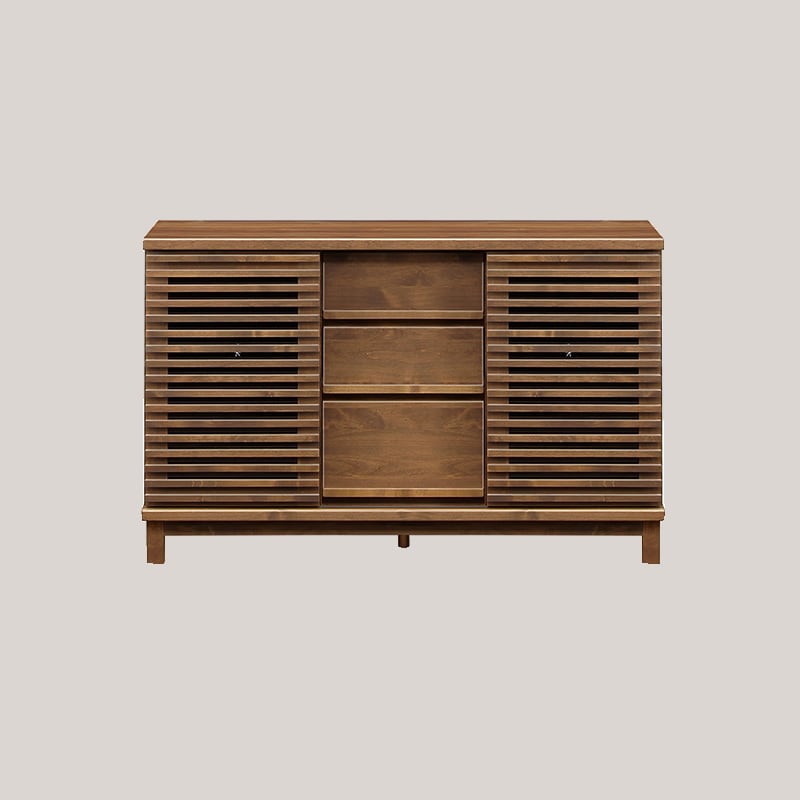 キャビネット サイドボード 120幅 モダン 北欧 完成品 大川家具