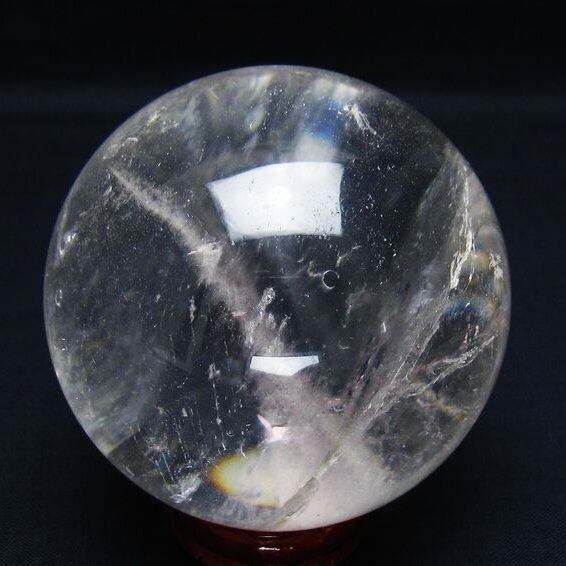 水晶 丸玉 71mm スフィア 置物 水晶玉 一点物 151-9070