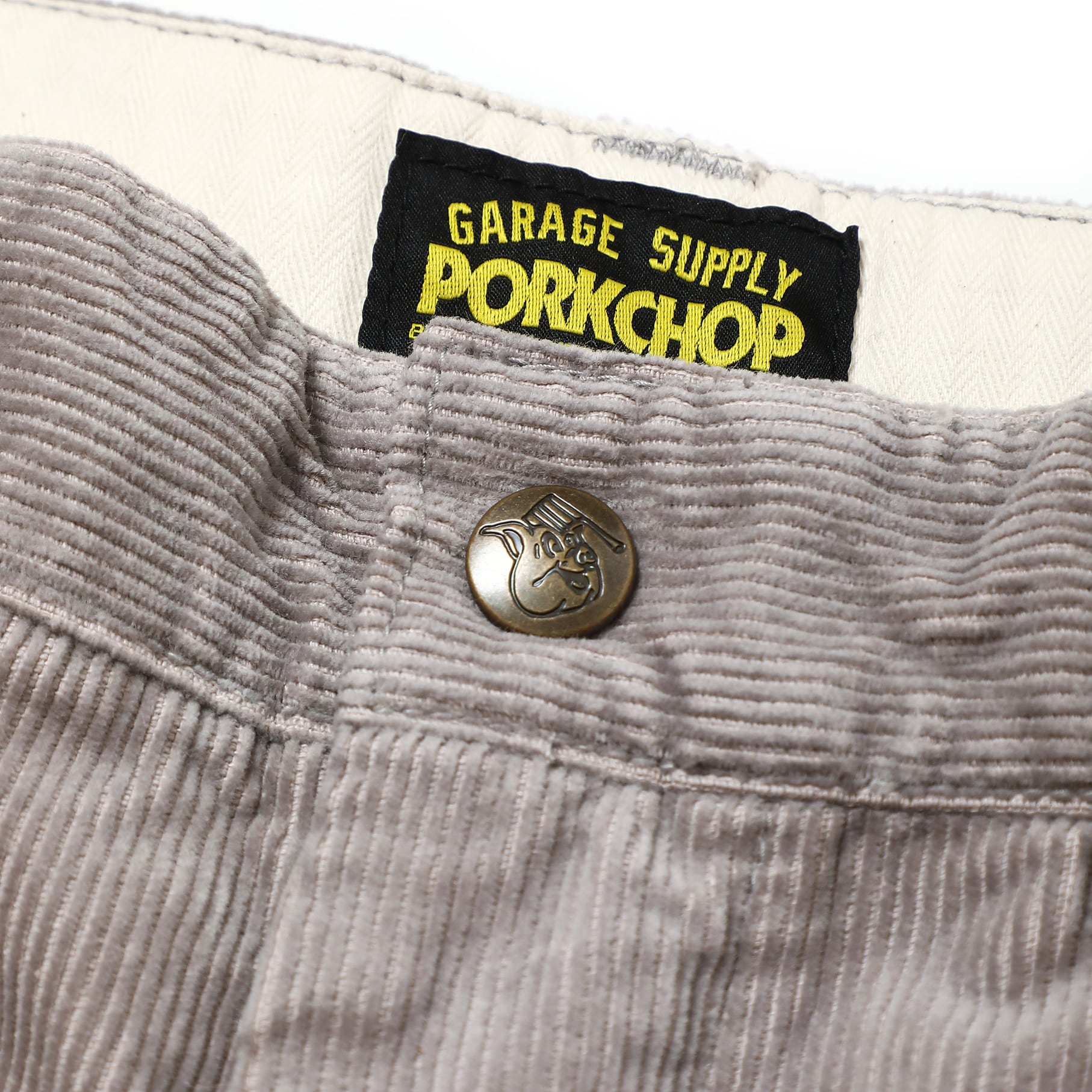LOOSE FIT CORDUROY PANTS/GRAY | PORKCHOP GARAGE SUPPLY