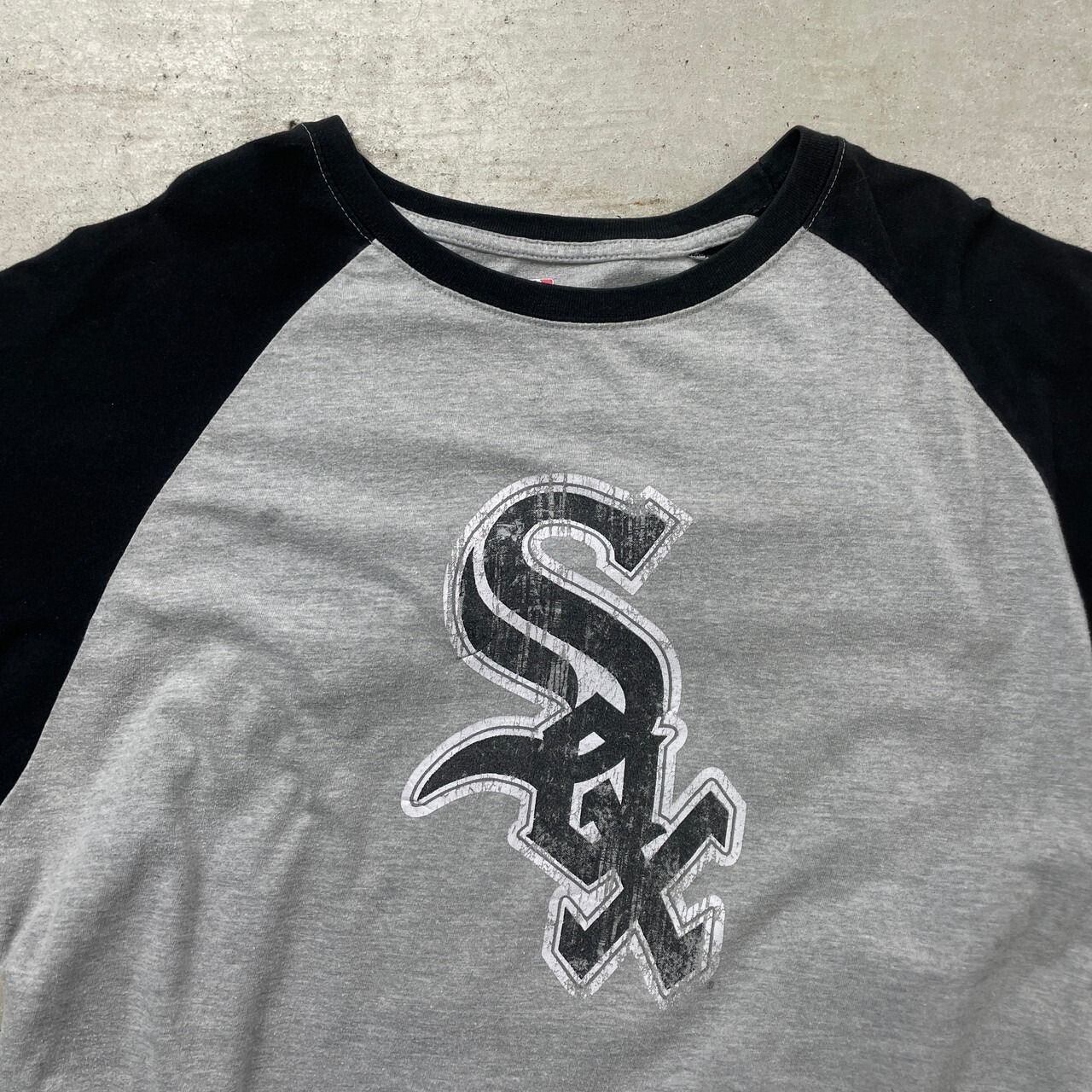 MLB ホワイトソックス ラグランTシャツ ロングTシャツ ロンT メンズXLT 
