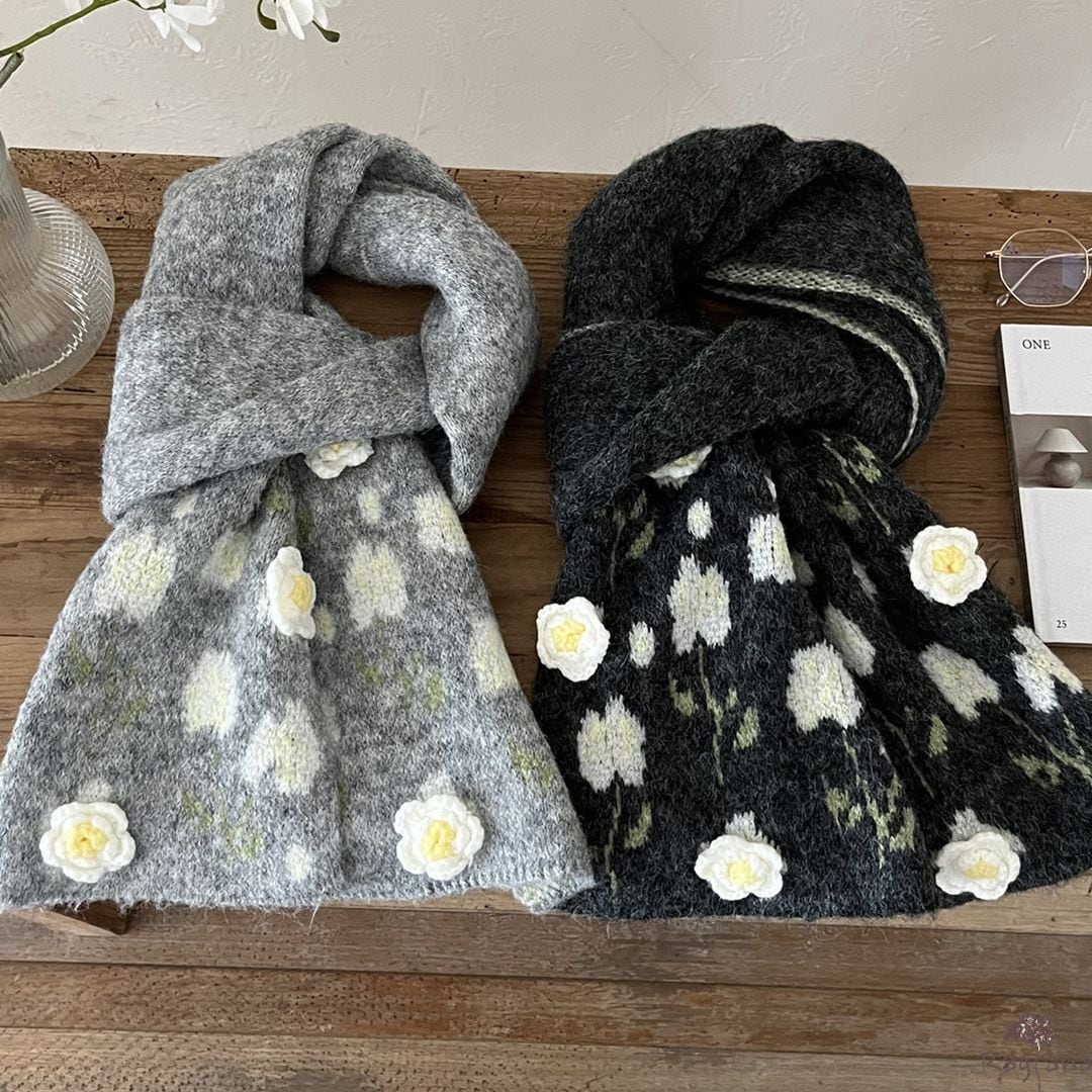 花柄パターン マフラー M 2col 250481 | Raglana