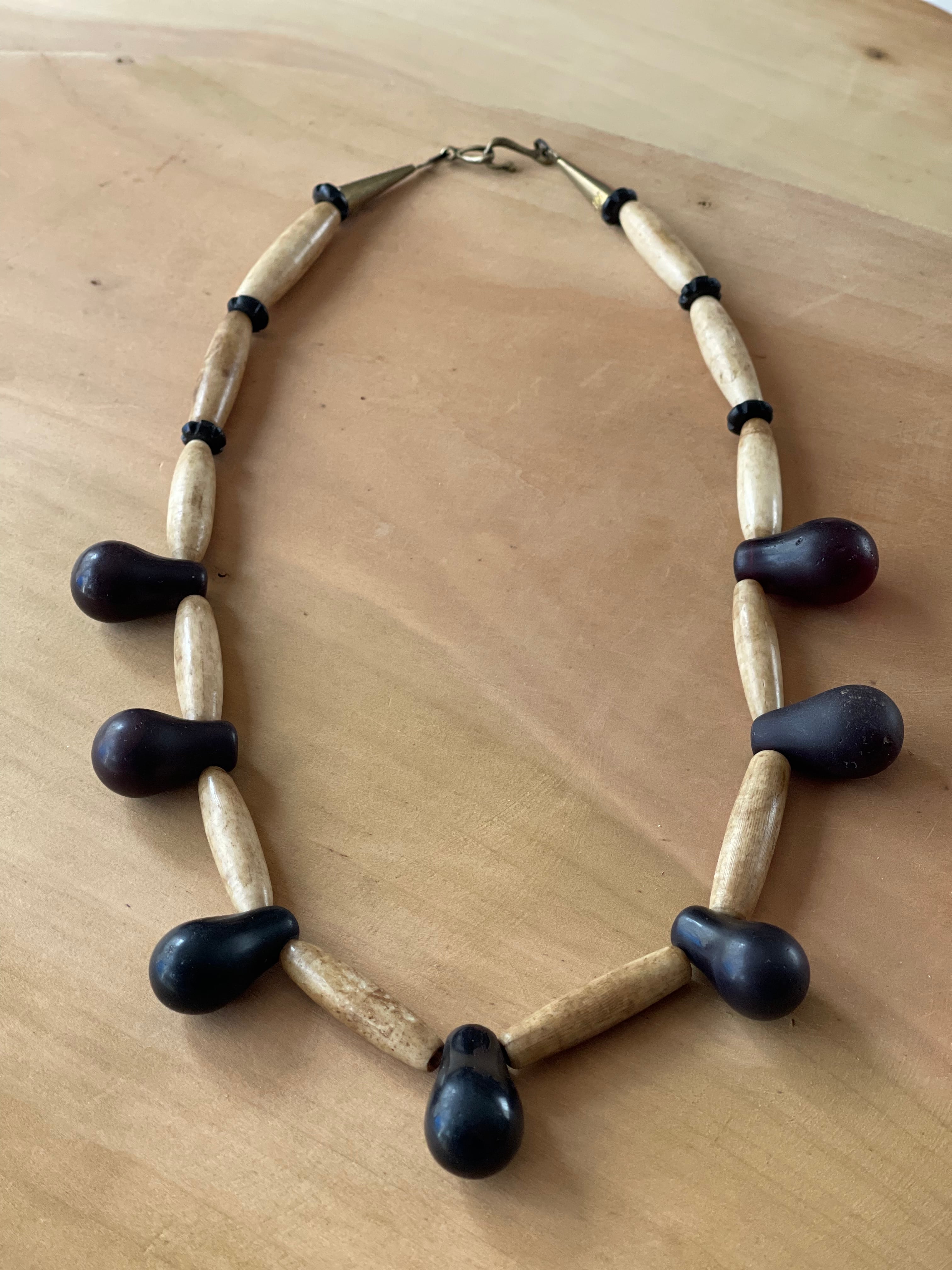 【ケンジン】ビンテージ ガラスビーズ ネックレス/VINTAGE GLASS BEADS NECKLACE "KENZIN"