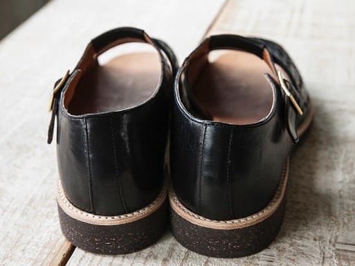 Dapper's(ダッパーズ) ～Classical Horsehide Mesh Sandals BLACK