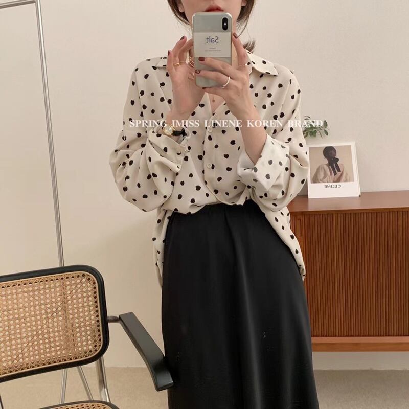 シャツ ルーズソリッド カラートップス レディース ロング ソリッドカラー ビッグFスモールZ韓国9443090453