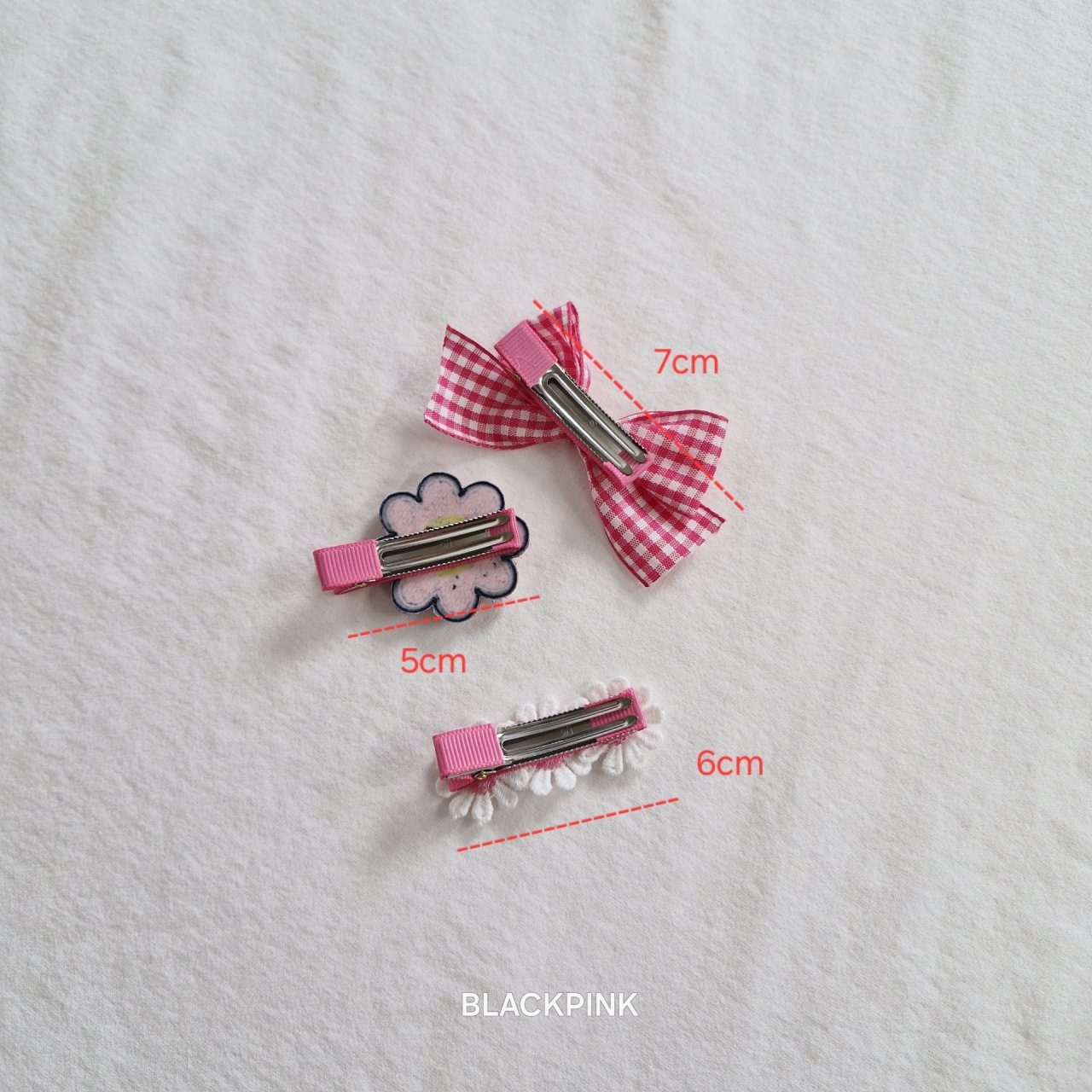 [BLACKPINK] Accessory) Curly Flower 3-Piece Set-up / [블랙핑크] 악세)뽀글꽃3종세트