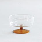 【食器】スコン アイスクリームグラス アンバー