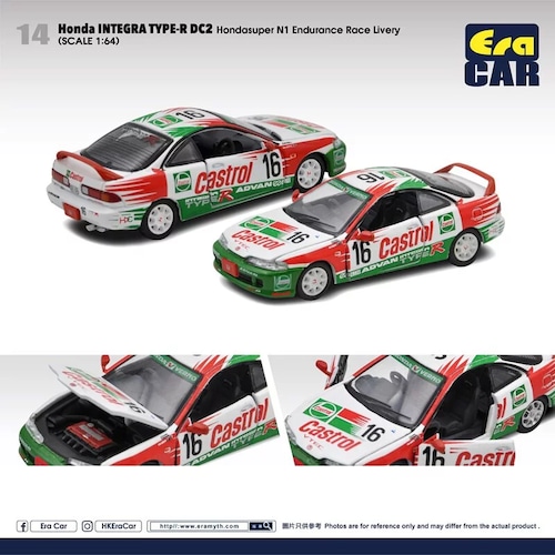 再入荷　EraCAR 1/64 14 Honda Integra Type-R DC2 Hondasuoer N1 Endurance Race Livery