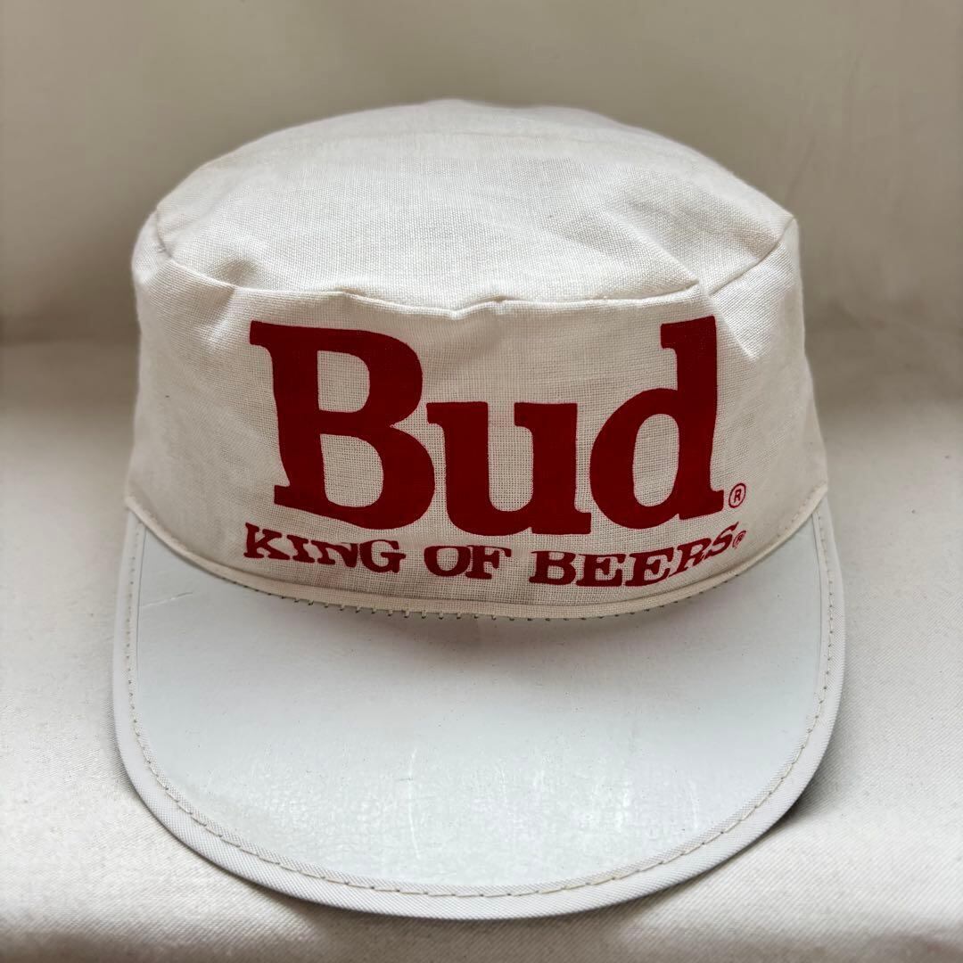デッドストック BUDWEISER キャップ ガーゼキャップ アメリカ製 ビール