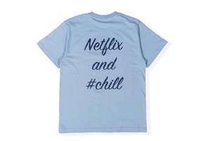 【NFLX logo T-shirt】/ dusty blue