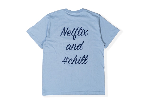 【NFLX logo T-shirt】/ dusty blue