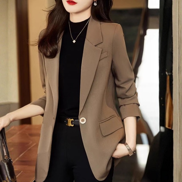 長袖 シングルブレスト ヒップ丈 ジャケット K1157