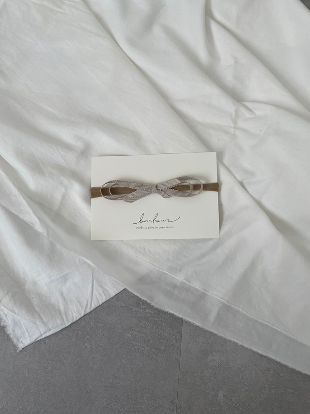 ［ivory］    grosgrain headband