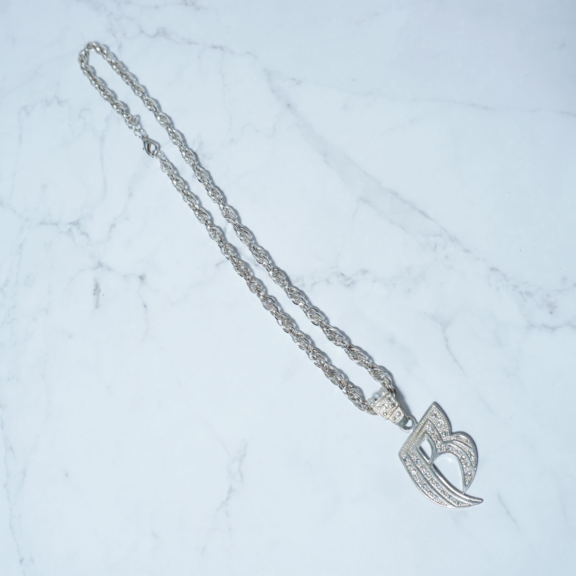 Ruff Ryders】ラフ・ライダーズ ロゴトップチェーンネックレス silver