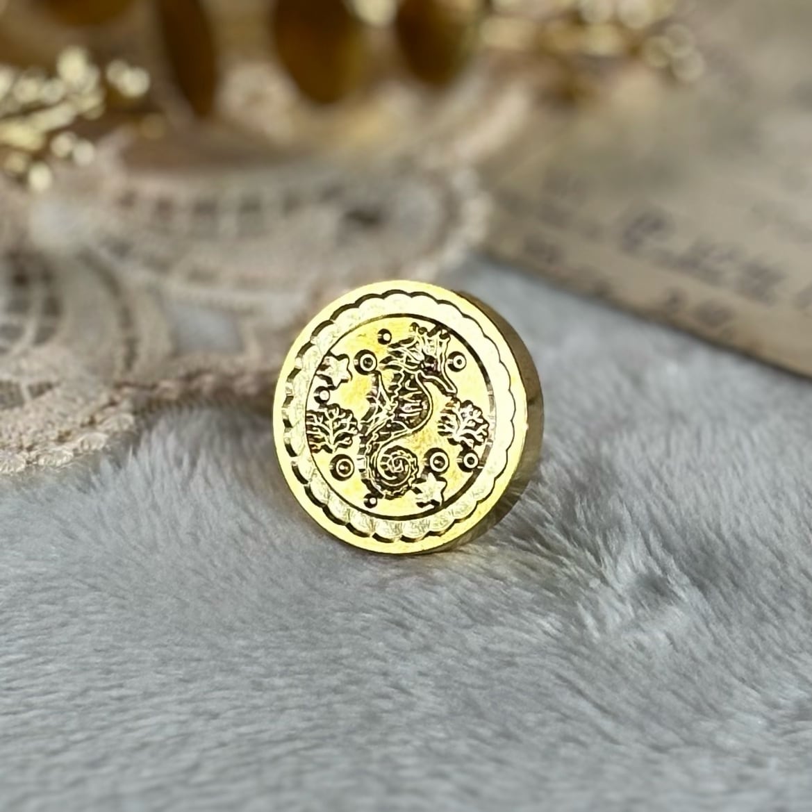 【25㎜】タツノオトシゴ【スタンプヘッド】#SWH-13