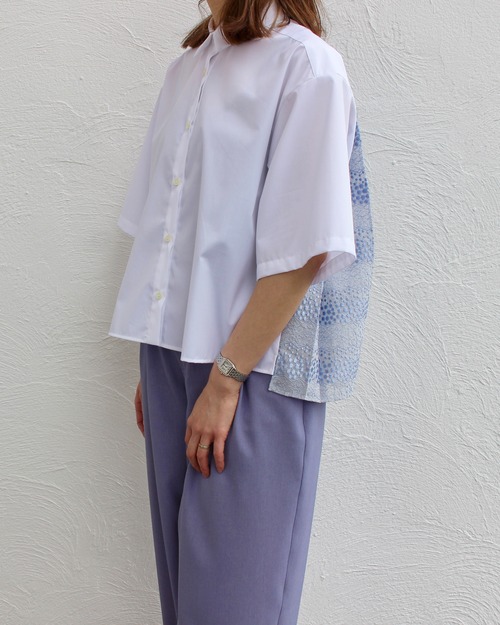 PANORMO/back pleats shirts