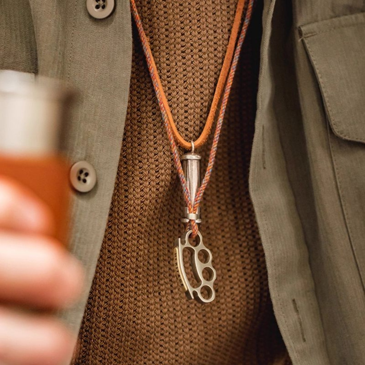 ナックルモチーフネックレス 10084