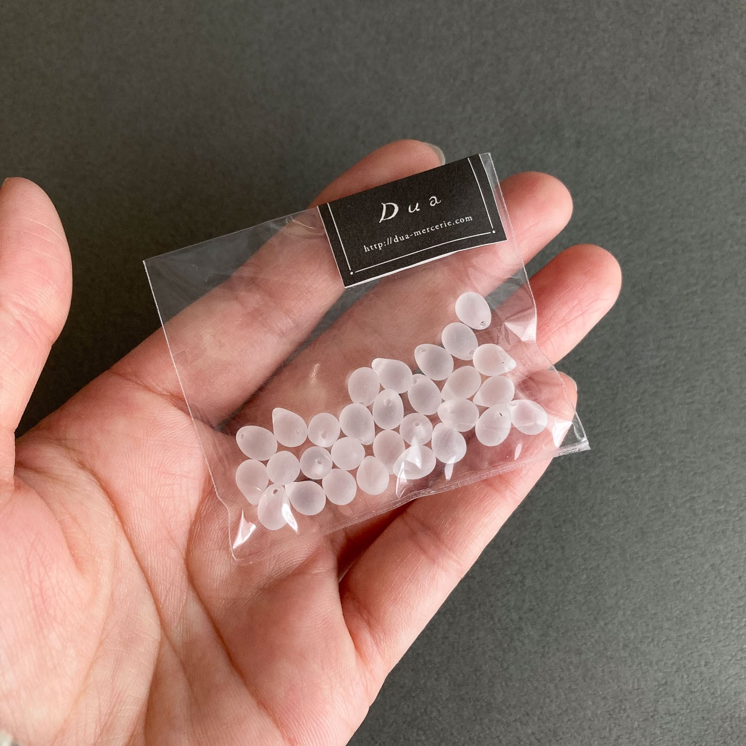 再入荷〉チェコマットドロップビーズパック（30p/白） | Dua