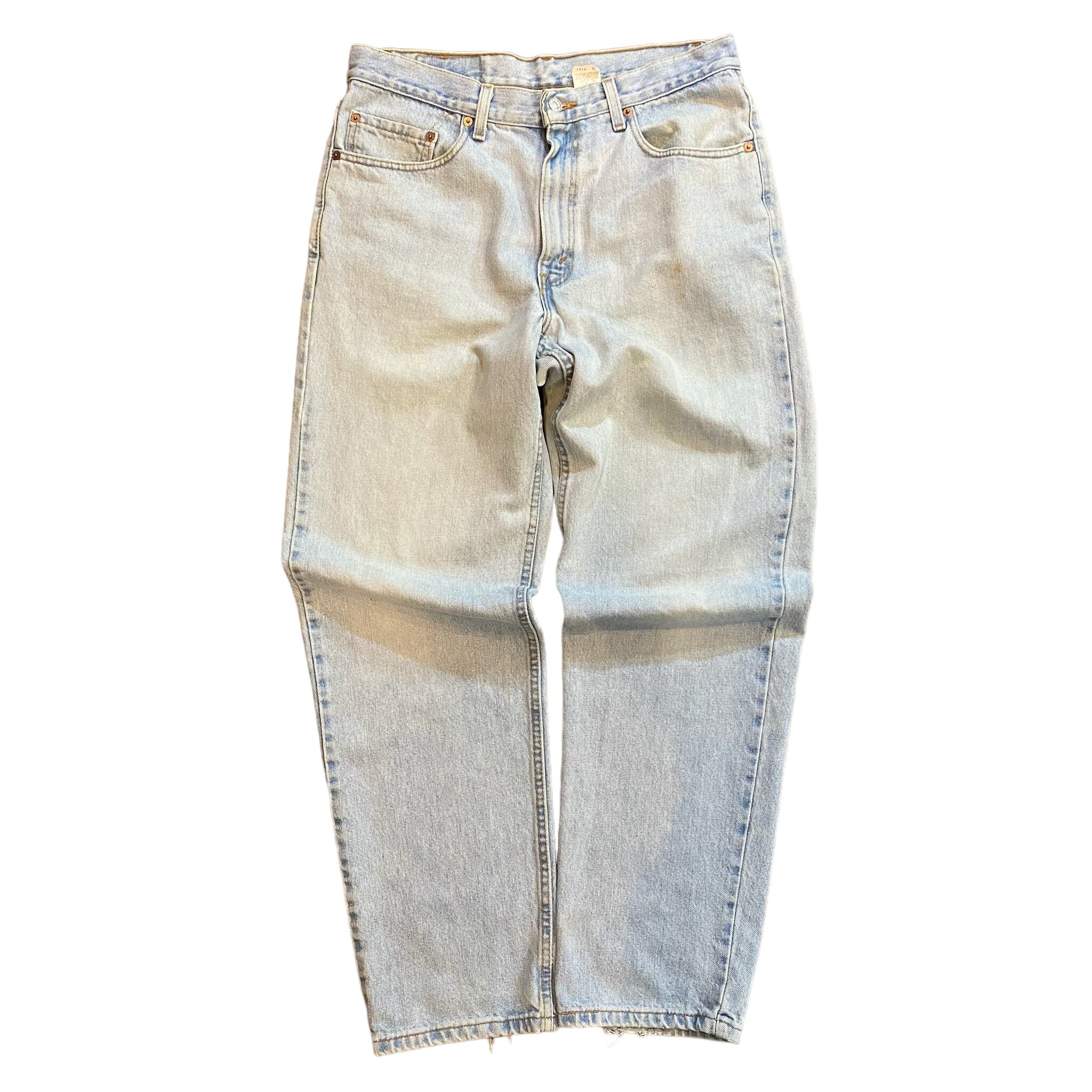 〔34×32〕levi's 550 90s usa製 デニムパンツ アイスブルー