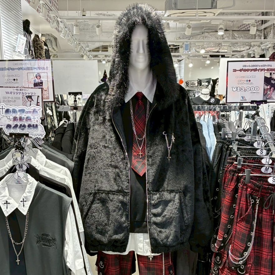 新作】ふわもこ フードクロスファーブルゾン | VOLCAN&APHRODITE