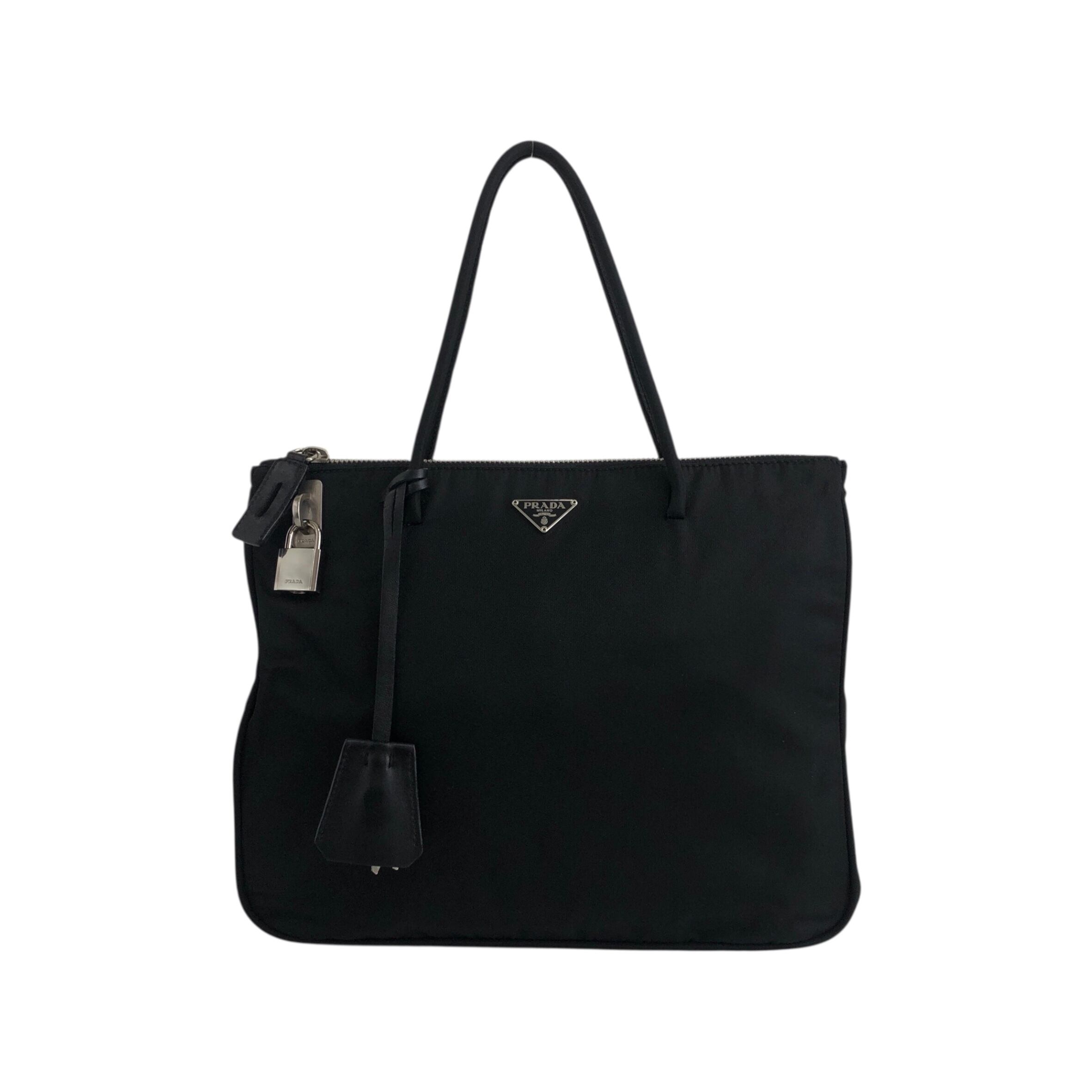PRADA プラダ トートバッグ ブラック トライアングルロゴ ナイロン