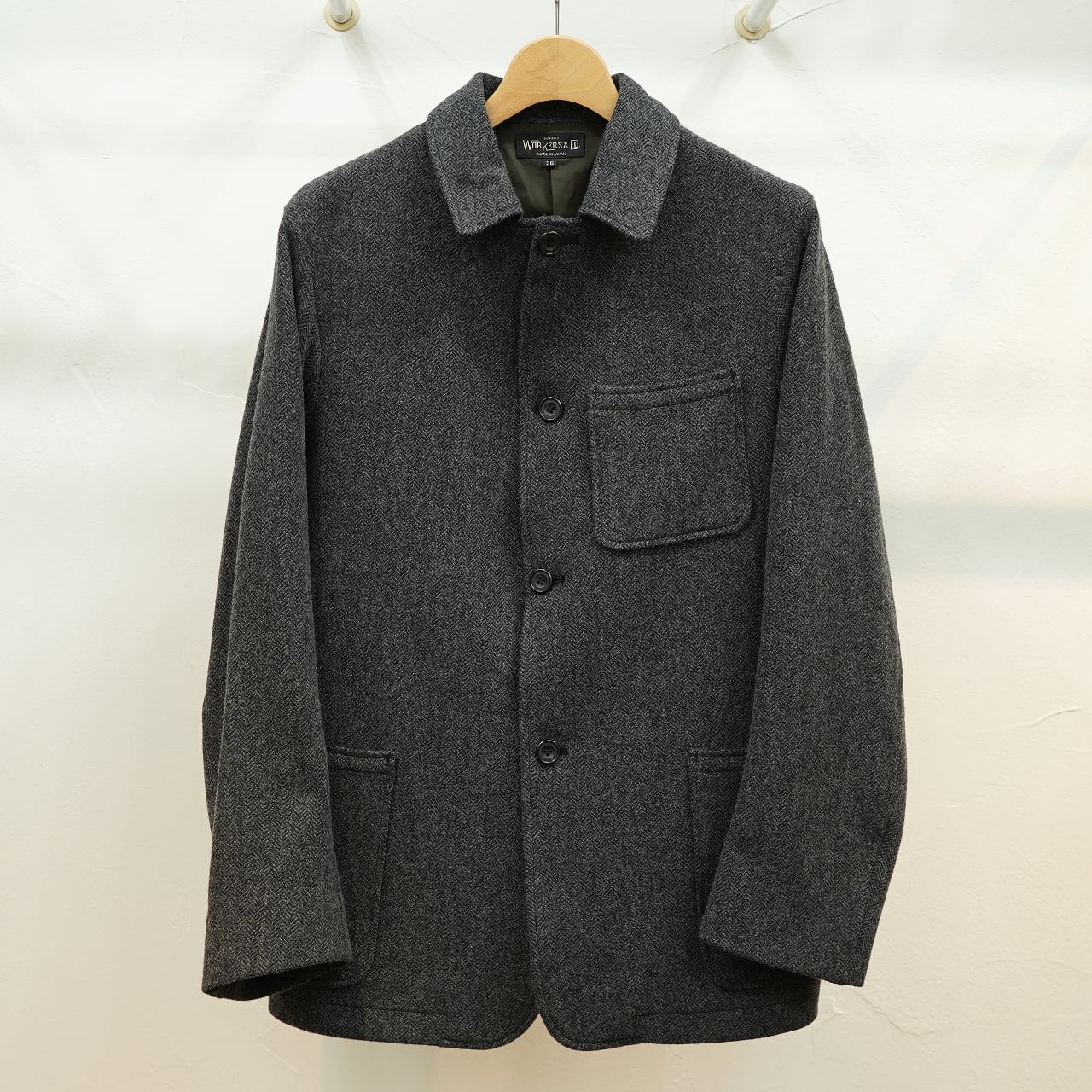 workers ワーカーズ ジャケット コート ウール WORKERS（ワーカーズ）Lounge Jacket Wool CottonTweed - ZABOU