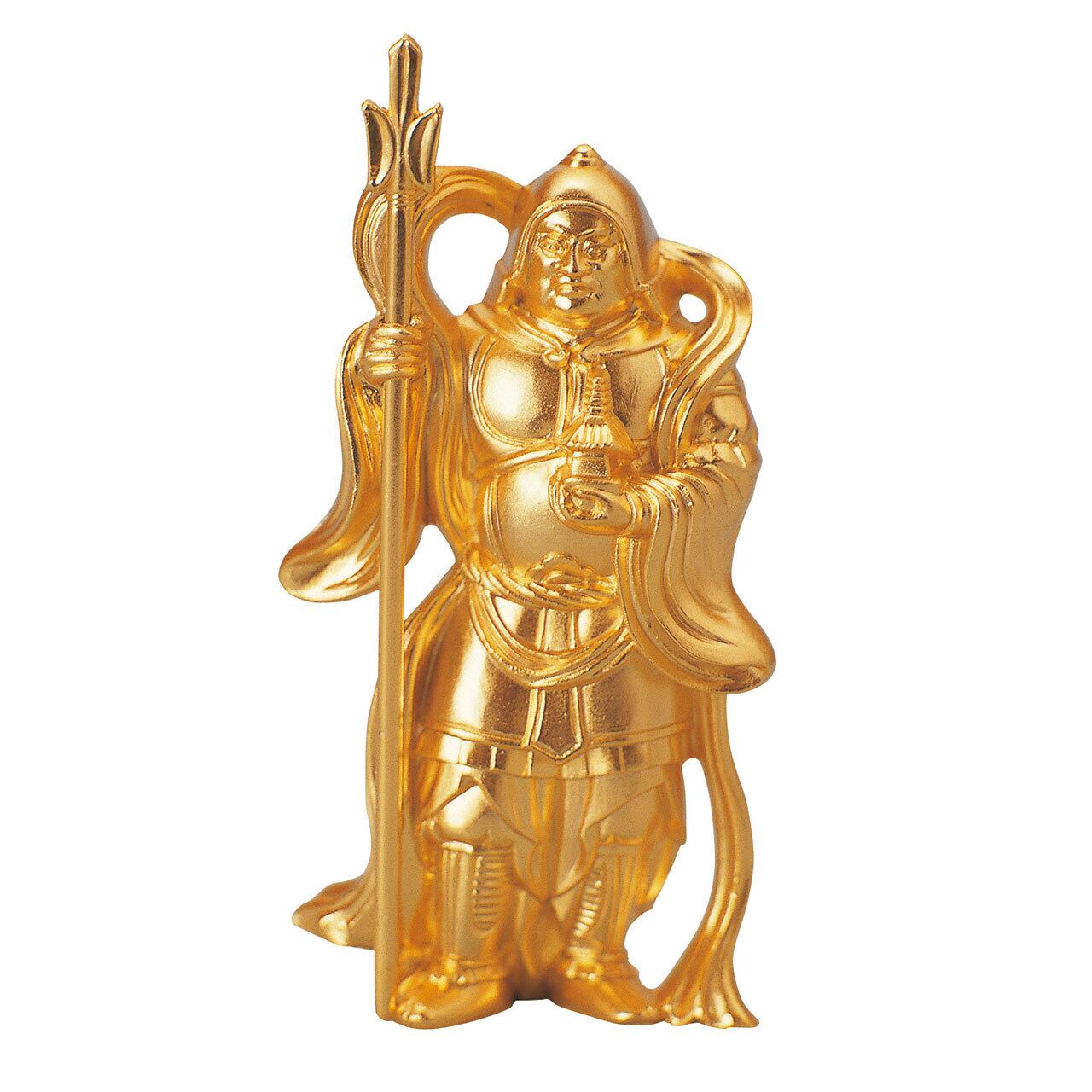 縁起がいい置物》七福神 毘沙門天（金メッキ仕様）｜瑞光 | 生活