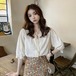 トップス 袖あり レース ブラウス シャツ 襟  大人可愛い きれいめ シンプル 大人 上品 おしゃれ お洒落 かっこいい レトロ 大人女子 抜け感 無地 春 夏 秋 2021 20代 30代 女性用 ママ 女の子 デート お出かけ 公園デビュー 女子会 お泊まり 休日 イベント リゾート 旅行 着回し 普段使い 韓国 韓国系 オルチャン ファッション コーデ スタイル 楽ちん モテ 新作