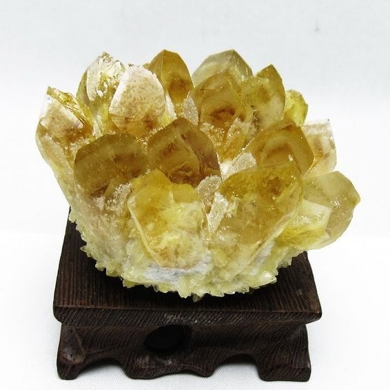 シトリン クラスター シトリンクォーツ 原石 台座付属 一点物 182-8455