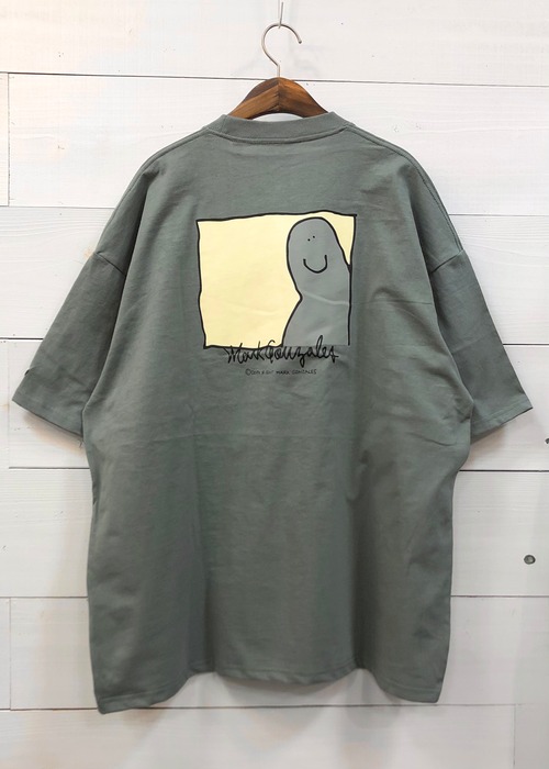 MARK GONZALES (マークゴンザレス) S/S BIG TEE / ワンポイント刺繍 ビッグ ポケット Tシャツ 2G7-11341 グリーン