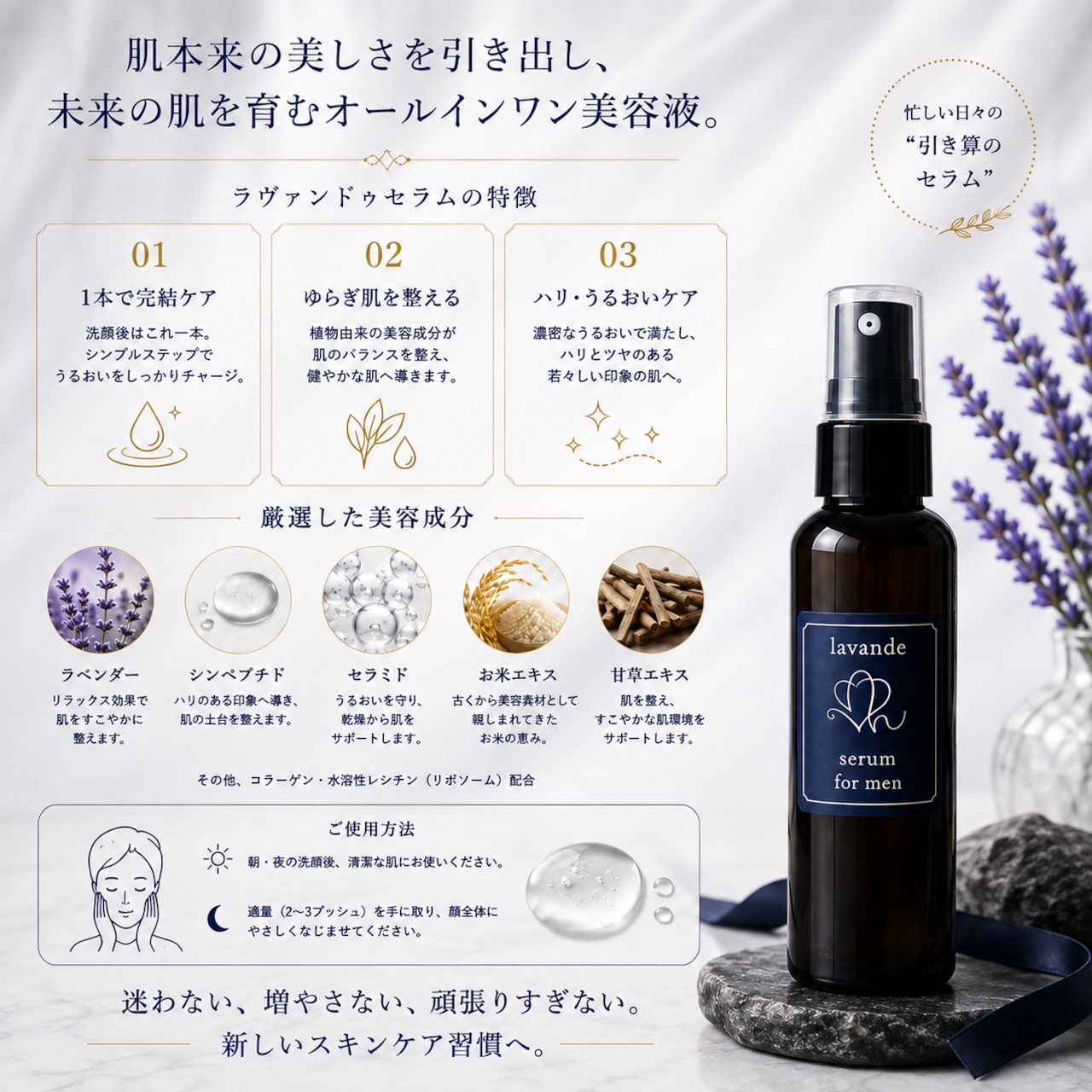 ラヴァンドゥ セラム 150ml for menの詳細