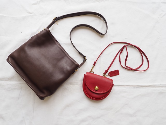 1990’s USA OLD COACH 2way Leather pochette