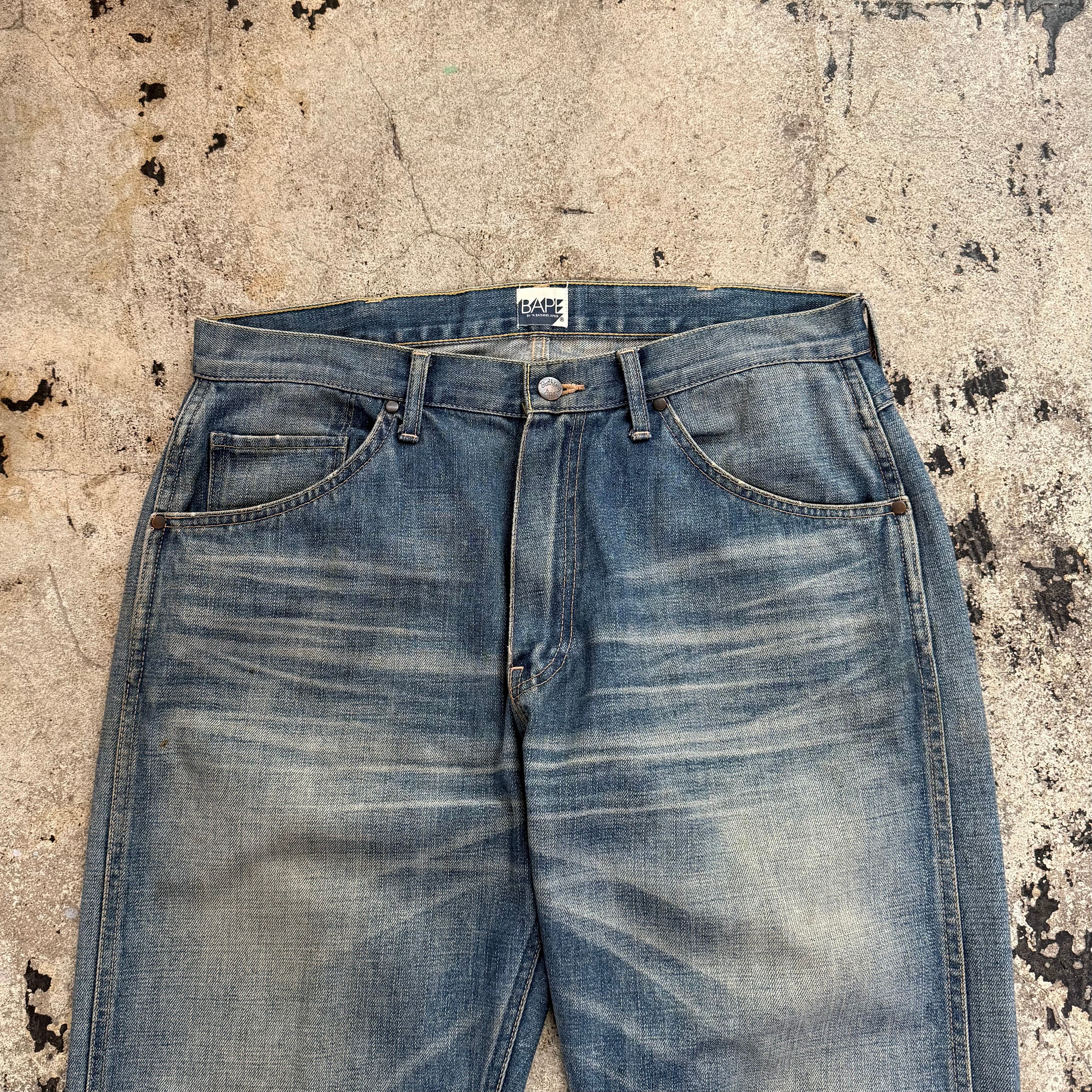 00s A BATHING APE BABY MILO BACK PRINT DENIM | GALAXIES