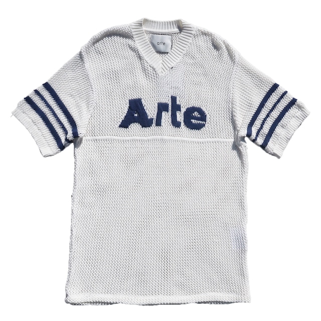 Arte Antwerp 24SS Shane Knit Stripe Shirt (White)