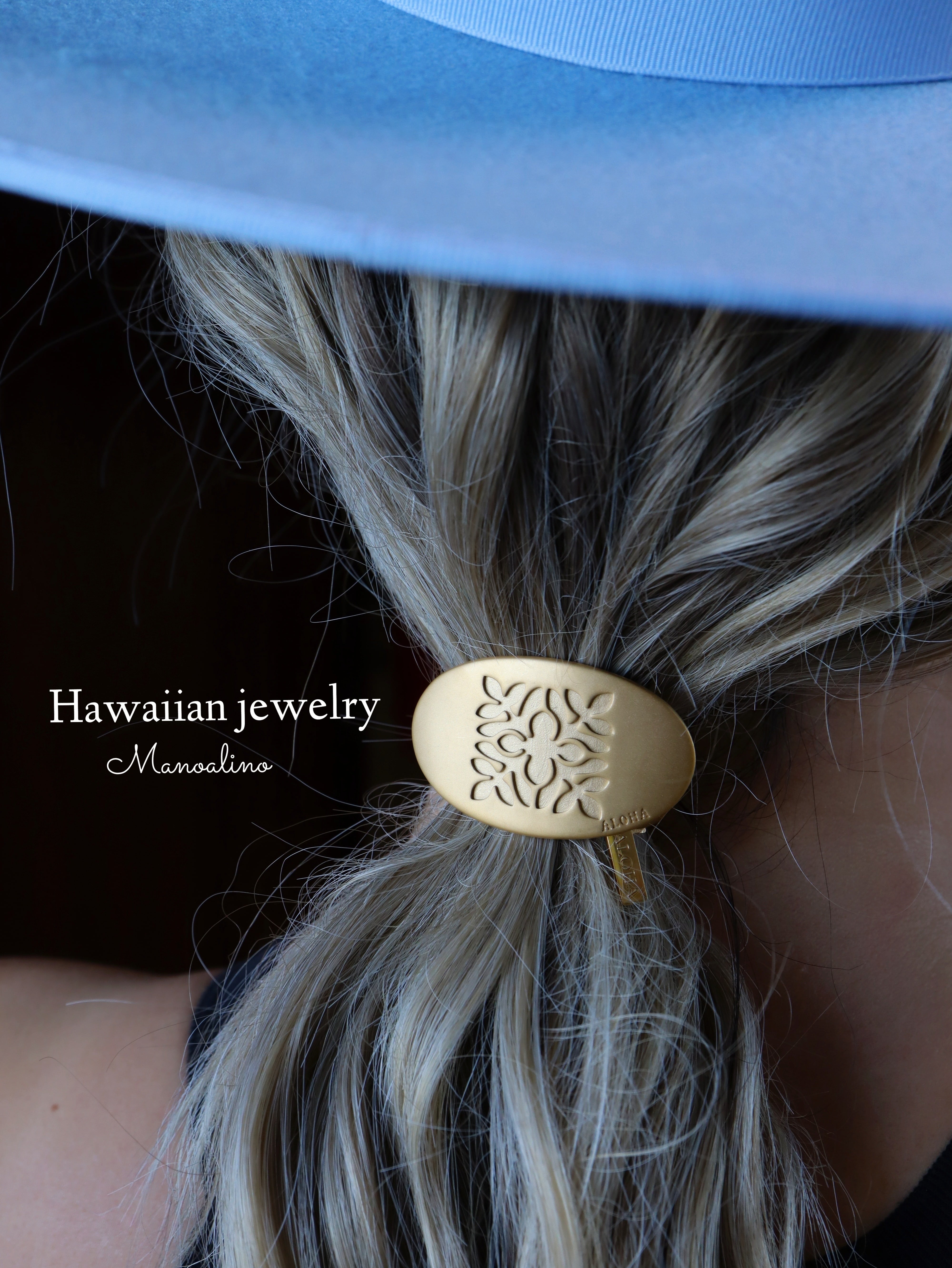 3color】 Hawaiian Quilt hair accessory Hawaiian jewelry(ハワイアン