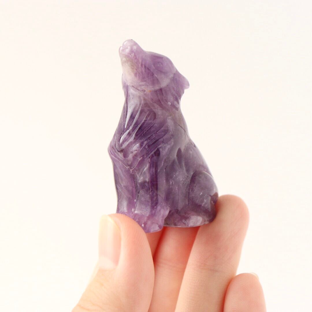 アメジストの狼 | 木霊石 KODAMA-ishi